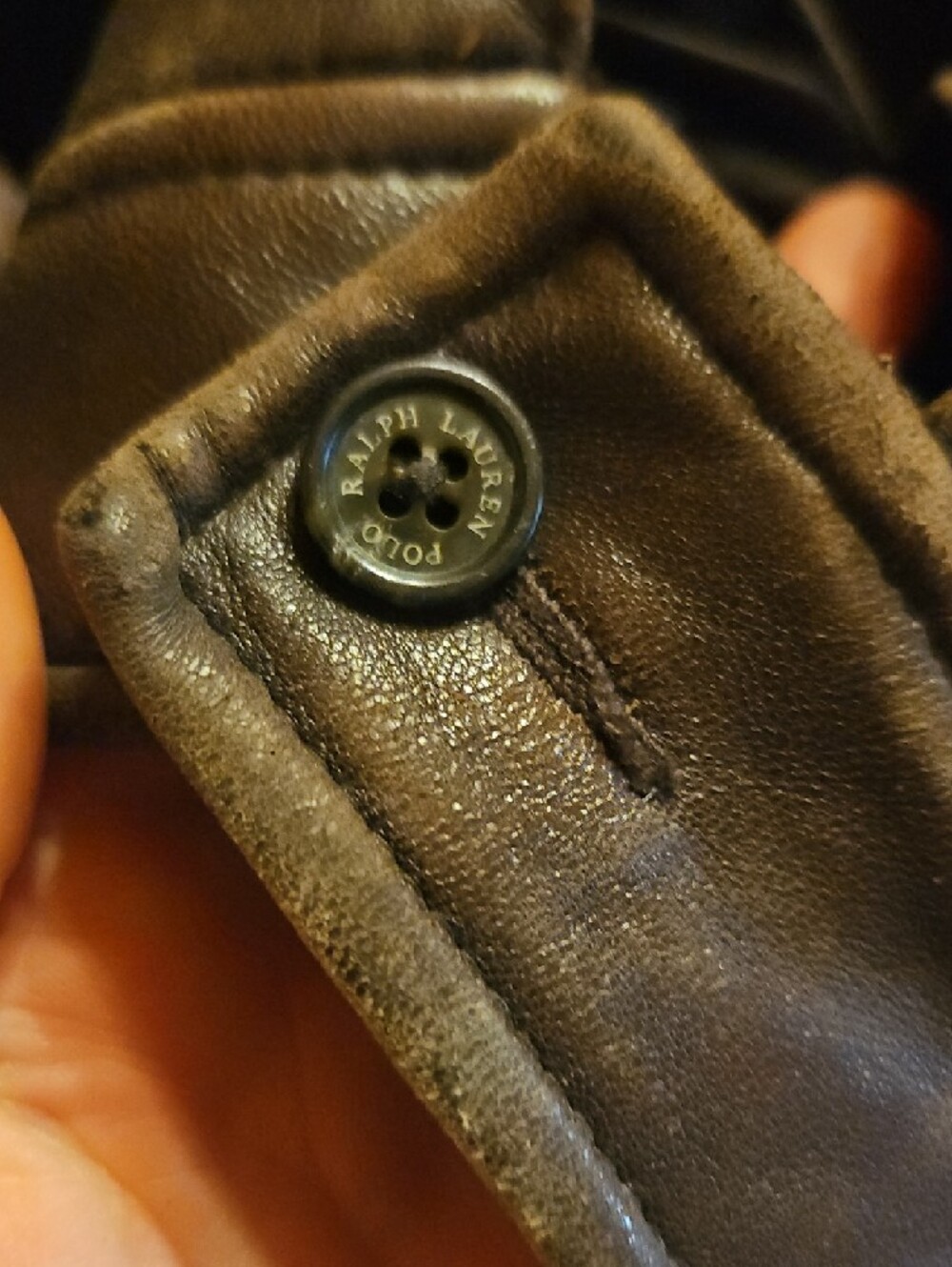 POLO Classic Brown Leather Zip Jacket - Unknown Brand - Picture 11 of 13